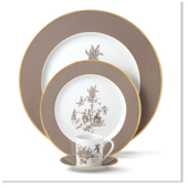 Toile de Jouy Grise